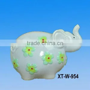 Ceramic Small Elephant Money Box thumbnail-1