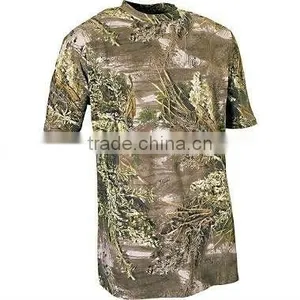 MENS HUNTING ALLOVER PRINTED COTTON T-SHIRT thumbnail-1