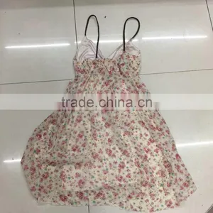 Women Flower Printed Fancy Chiffon Dress Stocklots thumbnail-4