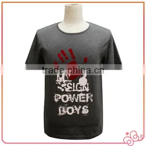 OEM Service in China Manufacture o Neck Men 100% Custom t- Shirt thumbnail-1