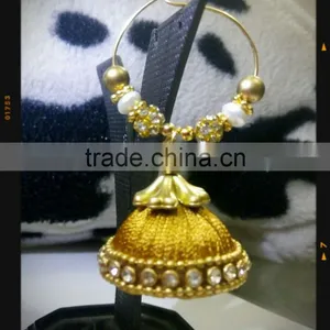 FACTORY DIRECT!!! Handmade Silk Thread Earrings thumbnail-3