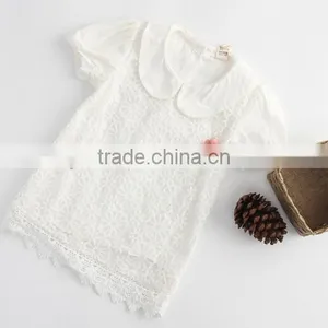 Girls Lace Short Sleeve Shirts thumbnail-1