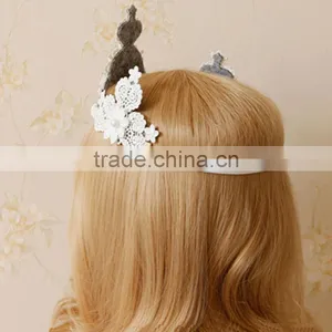 Europe Baroque Pearl&shell Hair Band,big Crown Bride Hair Hoop,lace Wedding Jewelry Hair Accessories thumbnail-3