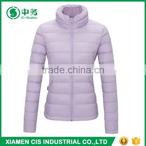 Morden Fashion Winter Lightweight Stand Collar Padded Jacket for Women thumbnail-5