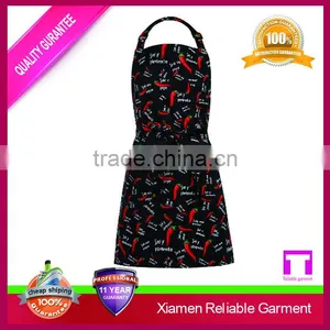 Good Quality Printed Waterproof Material Polyester Aprons for Cooking thumbnail-1