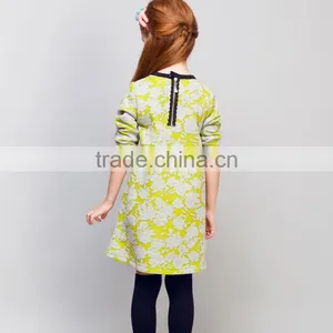 STOCK Available! COOL KID ZONE Autumn Casual Pullovers Scuba Dress Long Sleeve Girl Dress thumbnail-2