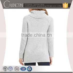 Ladies Long Sleeve Turtleneck Sweater thumbnail-2