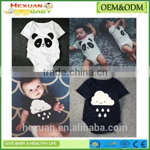 100% Cotton Short Sleeve Baby Romper Wholesale thumbnail-1