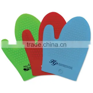 Therma-Grip Silicone Oven Mitt - All Silicone Construction With Hanging Hole for Easy Access and Comes With Your Logo thumbnail-2