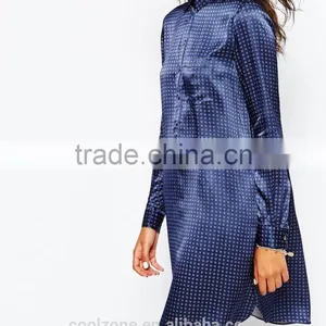 Relaxed Fit Point Collar Point Collar Print Pajama Fashion Lady Pajama thumbnail-4