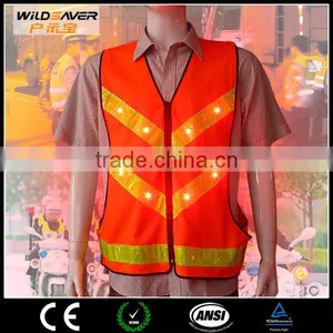 Red Waterproof LED Workwear Uniform for Sanitation Clothes thumbnail-1