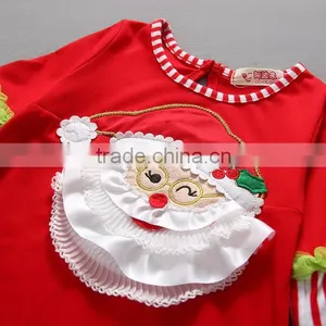 Santa Claus Stripe High Quality Christmas Children Outfit thumbnail-2