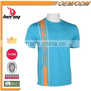 Breathable and Quick-dry Mens Fitness T-shirt With Face Print Gor Wholesale thumbnail-2
