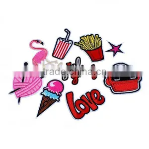 Fabric Iron On Patches At Random Heart Food Iron-On Patch thumbnail-1