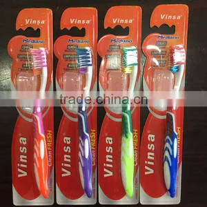 High Quality Adult Toothbrush for Daily Home Use With Cap thumbnail-1