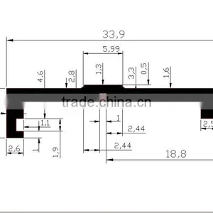 ABS Extrusion Part for Track Light thumbnail-1