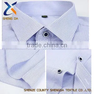 Slim Fit Male Solid Color Business Dress Shirt thumbnail-2