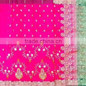 NEW HAND EMBROIDERED SAREES thumbnail-1