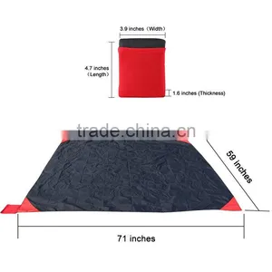 210D Ripstop Waterproof Compact Lightweight Pocket Blanket Nylon Sheet New Outdoor Product thumbnail-2