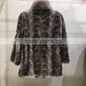 2017 New Furs Coats Elegant Trendy Short Mink Fur Coat Garment JL01 thumbnail-2