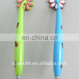PVC Plastic Pen Led Flash Ballpoint Pen thumbnail-1