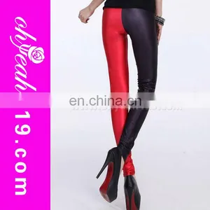 Elegant Red and Black Galaxy Fancy Leggings for Women thumbnail-1