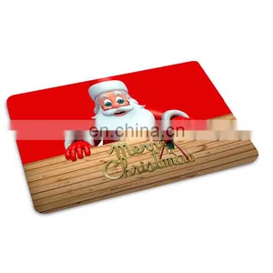 2017 New Christmas 3D Carpet Santa Claus Door Mat for Bathroom thumbnail-4