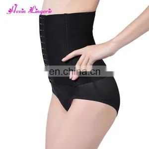 Drop Ship Abdomen Custom Service Control 4 Steel Boned Sliming Waist Trainer Belt thumbnail-3