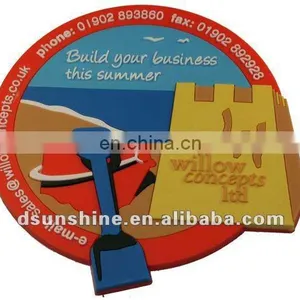 Hot Sale OEM-factory Embossed / Debossed 3D Soft PVC Coaster thumbnail-1