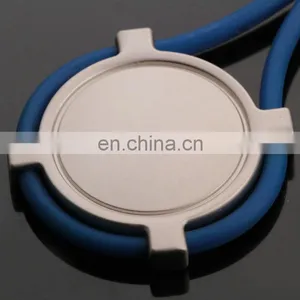 Factory Soft Plastic Round Shape Key Chain or Keyring thumbnail-4