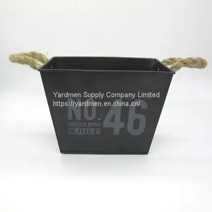 Square Shape Zinc Iron Metal Flower Pot Planter From China Supplier thumbnail-3
