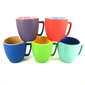 Hot Sale Two Tone Glazed Contrast Color Mug Sets thumbnail-2