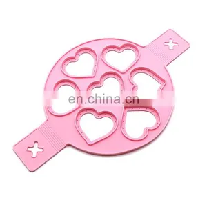 Customize Silicone Loving Heart Shaped Fried Egg Ring Omelette Egg Ring Pancake Poach Mold thumbnail-2
