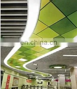 Colorful Design Celings Access Panel Aluminum Access Panel Air Ventilated Ceiling for Subway Station Interior Ceiling Decoration thumbnail-4