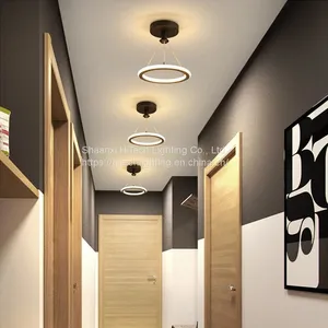 Creativity LED Chandeliers Lamps For Living Room Bedroom Corridor Indoor Ring Lighting Lights Ceiling Mount Luminaire Lustre thumbnail-5