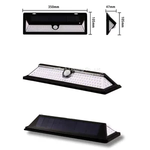 IP65 Waterproof PIR Motion Sensor Solar Wall Mounted Light 118 LEDS Outdoor Solar Lamp For Garden Street Light Cold Lighting thumbnail-5