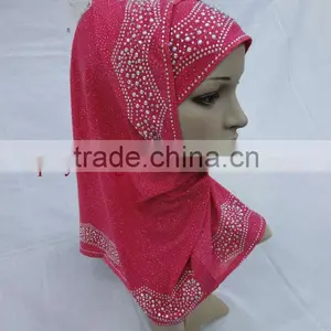 A475 Popular Beaded 2pcs Hijabs al Amira thumbnail-1