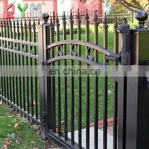 8 Ft Picket Fence Wrought Iron Fence Panel And Gate thumbnail-5