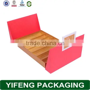 Customized Empty Pink Cardboard Paper Gifts Homemade Chocolate Gift Box thumbnail-3