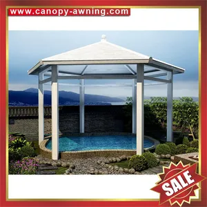 Excellent Outdoor Aluminum Alu Gazebo Pavilion Pagoda Gloriette Canopy Awning Shelter for Sale thumbnail-2