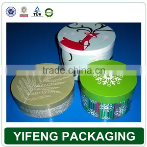 Recycle Hot Stamping Printing Cylindrical Gift Box thumbnail-1