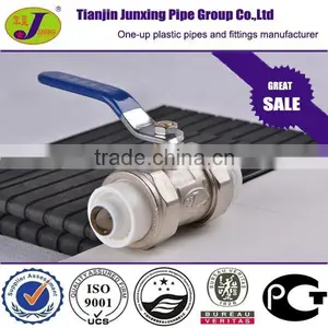 Double Thermal Fusion Fittings Fusion Brass Ball Valve for PERT-AL-PERT Pipe thumbnail-1