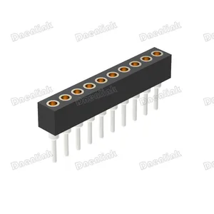 Dnenlink 1.778mm Pitch Machined Pin Single Row Female Header Connector thumbnail-1