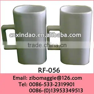 2016 Popular Sqaure Shape Plain White Best Quality Porcelain Juice Travel Cup for Promotion thumbnail-1