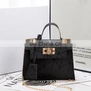 2021 Rhombus Lock Chain, Shoulder Messenger Female Bag Office Line Women New Arrive Handbag Purse Cross Body Purse/ thumbnail-3