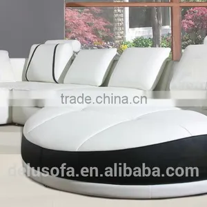 Contemporary Furniture Top Grain Leather Living Room Sofa thumbnail-2