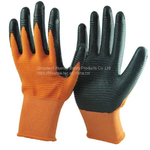 13Gauge U3 Zebra Polyester Liner Nitrile Coated Working Gloves EN388 thumbnail-1