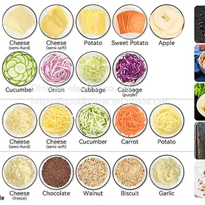 Cross-border Multi-function Electric Vegetable Cutter Salad Machine Five Function Roller Vegetable Cutter （Wechat:13510231336） thumbnail-3