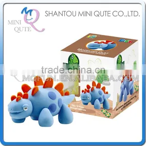 Mini Qute Bonnie Kawaii Jurassic Park Stegosaurus DIY Cartoon Model Building Block Plasticine Clay Educational Toy NO.BN9986-2 thumbnail-1
