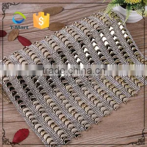 Fashion Garment Adhesive Mesh Fabric Trimming Rhinestone Mesh Roll Quality Choice thumbnail-1